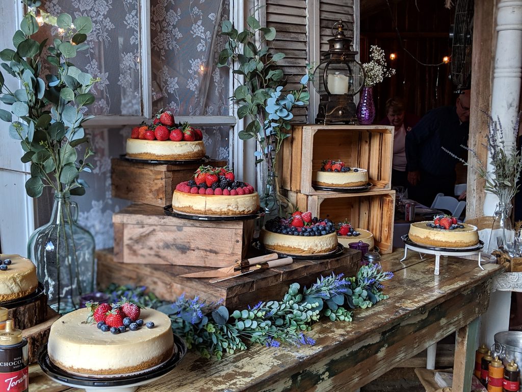 The Cheesecake Ninja caters weddings