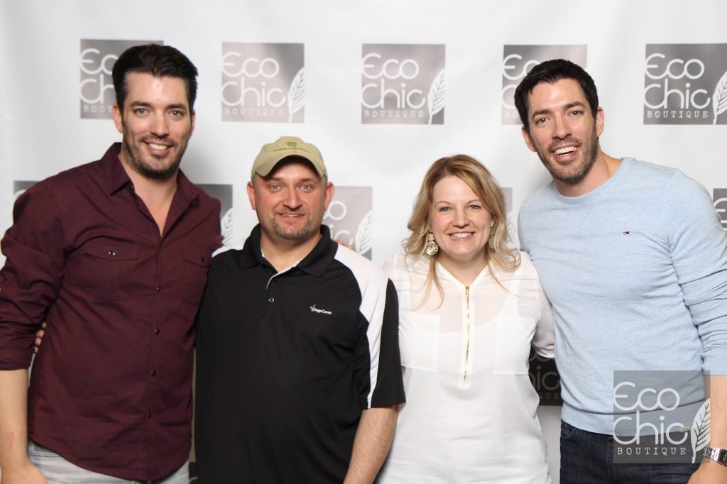 Tate and Maria Bosak with the Property Brothers